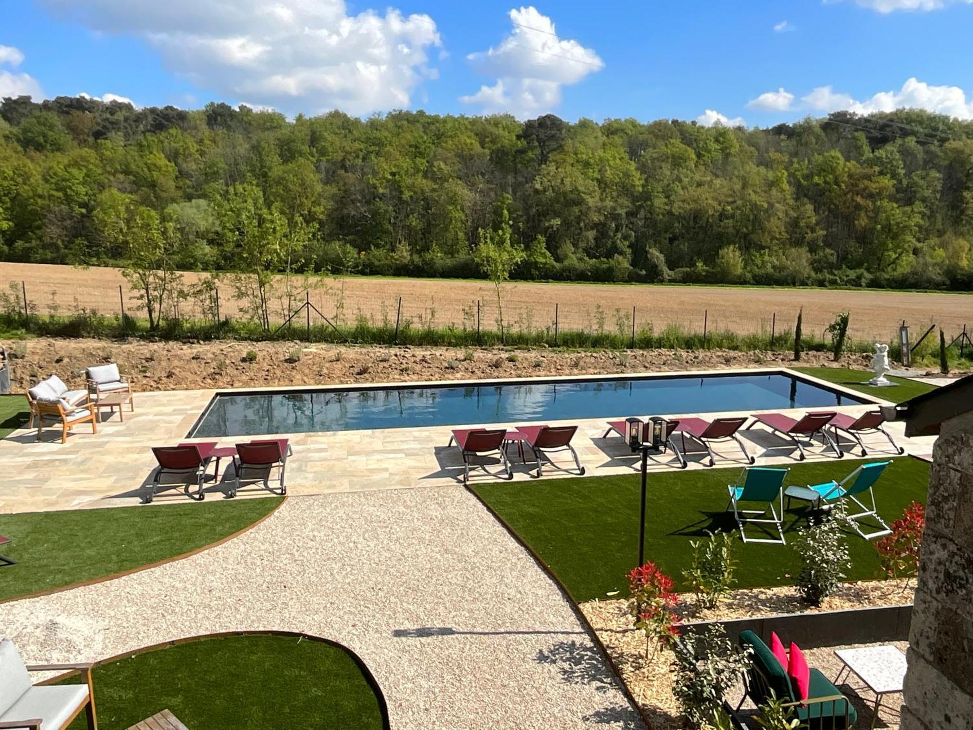 Sans Souci Bed And Breakfast Luxe Heated Pool And Restaurant Luzillé Exteriér fotografie